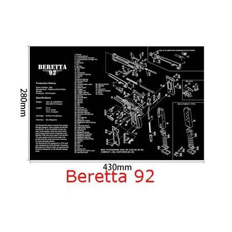Beretta 92 čistící podložka