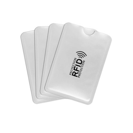 Ochranné pouzdro na platební kartu - stříbrné