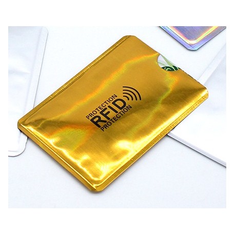 Ochranné pouzdro na platební kartu - zlaté