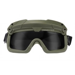 Taktické brýle - zelené, tmavé sklo