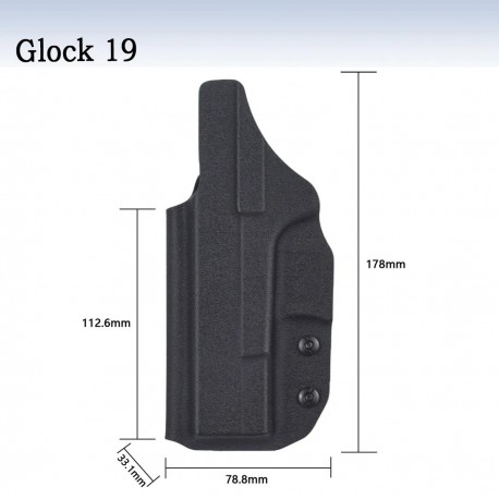 Glock 19 pro praváka - vnitřní kydex, A