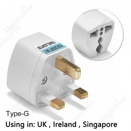 Redukce na zásuvky UK 3pin - E/F typ