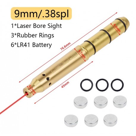 Laserový zastrkávací náboj - 9mm/.38spl