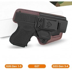 Glock 26 pro praváka - vnitřní hybridní kydex