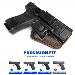 Glock 19 pro praváka - vnitřní hybridní kydex