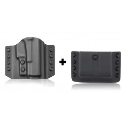set Glock 17/19 pro praváka - vnější kydex